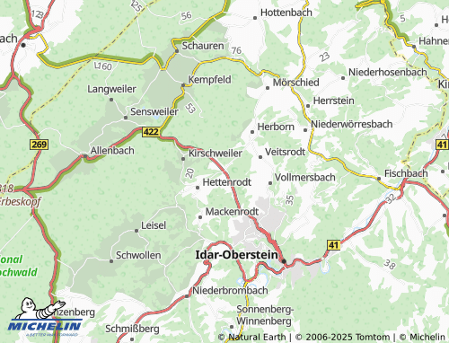 Carte MICHELIN Tiefenstein - ViaMichelin
