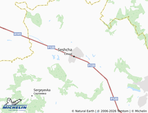 Carte MICHELIN Seshcha - ViaMichelin