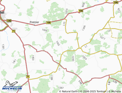 MICHELIN Rademin map - ViaMichelin