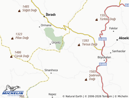 MICHELIN Menteşbey map - ViaMichelin