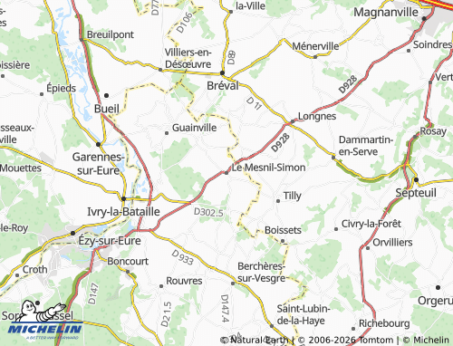 Mapa MICHELIN Le Mesnil-Simon - ViaMichelin