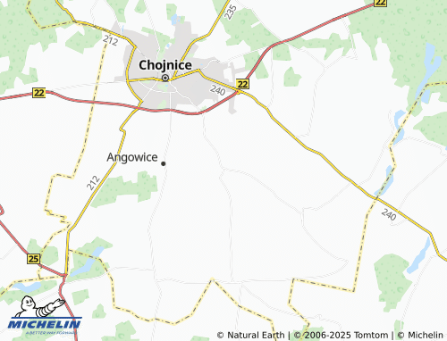 MICHELIN Lichnowy map - ViaMichelin