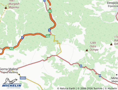 Mapa MICHELIN Gorno Kamartsi - ViaMichelin