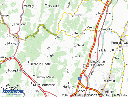 MICHELIN Saint-Maurice-de-Satonnay map - ViaMichelin