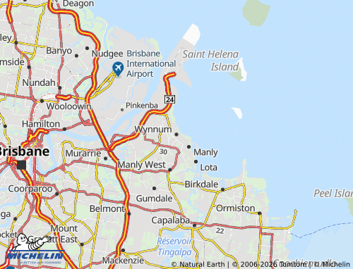 Mapa MICHELIN Wynnum - ViaMichelin