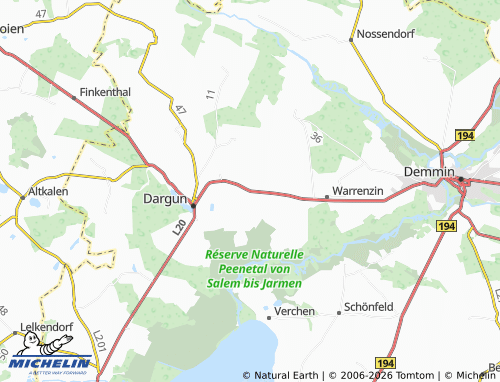 MICHELIN Zarnekow map - ViaMichelin