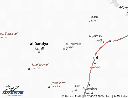 MICHELIN Adh Dhalmawi map - ViaMichelin
