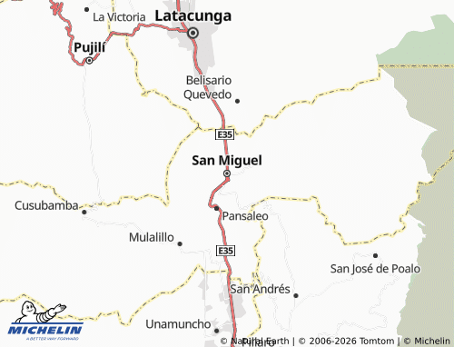 MICHELIN San Miguel map - ViaMichelin