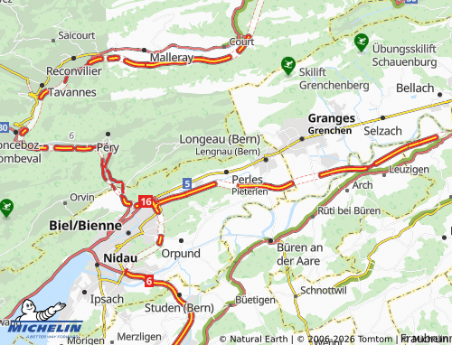 MICHELIN Pieterlen map - ViaMichelin
