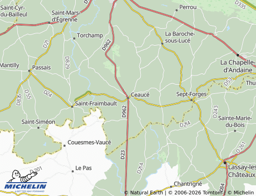 Mappa MICHELIN Ceaucé - ViaMichelin