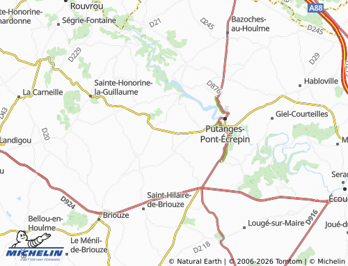 MICHELIN Ménil-Gondouin map - ViaMichelin