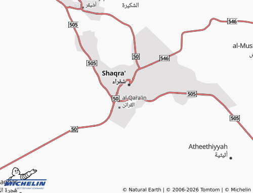 MICHELIN-Landkarte al-Qarrah - ViaMichelin