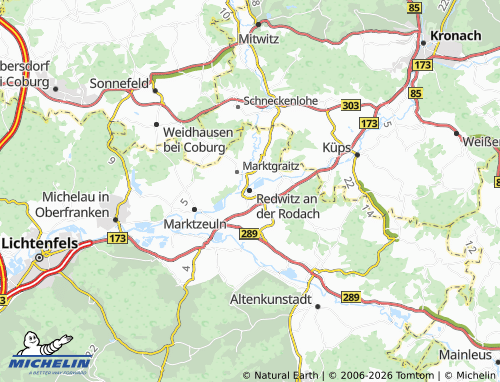 Mappa MICHELIN Redwitz an der Rodach - ViaMichelin