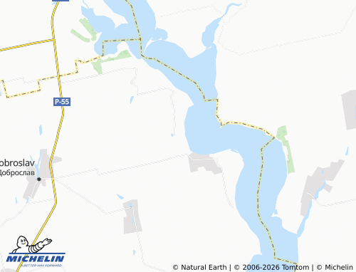 Mapa MICHELIN Tylihulske - ViaMichelin