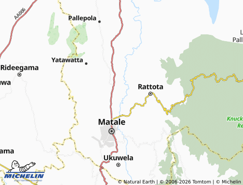 MICHELIN Owala Polwatta map - ViaMichelin