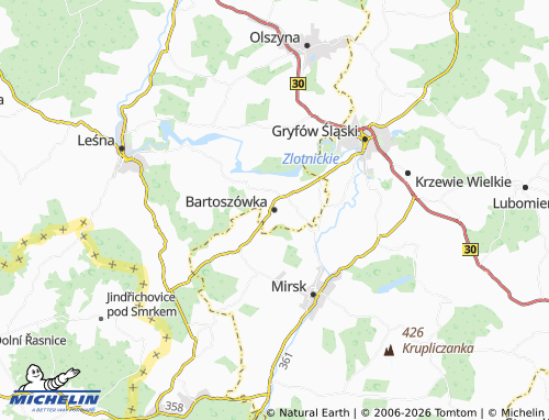 Mappa MICHELIN Bartoszówka - ViaMichelin