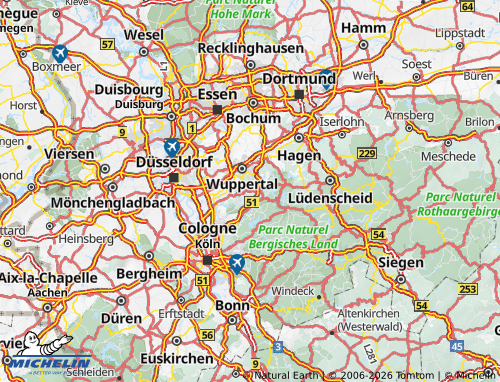 MICHELIN Remscheid map - ViaMichelin