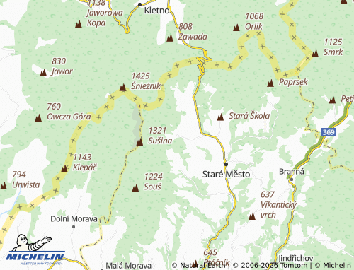 Mappa MICHELIN Stříbrnice - ViaMichelin