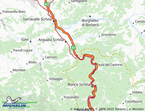 Carte MICHELIN Rigoroso - ViaMichelin