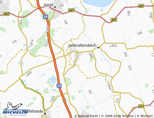 MICHELIN Jaderberg map - ViaMichelin