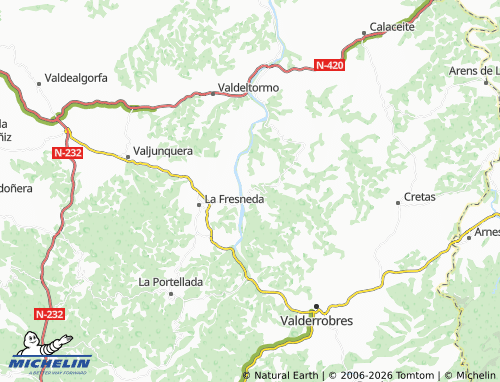 Mapa MICHELIN Torre del Compte - ViaMichelin