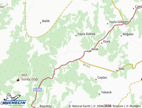 MICHELIN Yaylapatlangiç map - ViaMichelin