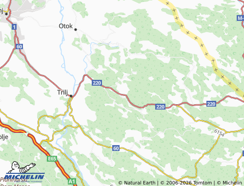 MICHELIN Velić map - ViaMichelin