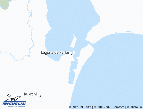 MICHELIN-Landkarte Laguna de Perlas - ViaMichelin