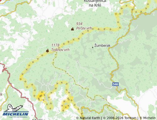 Carte MICHELIN Sošice - ViaMichelin