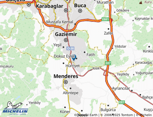 MICHELIN Dokuz Eylül map - ViaMichelin