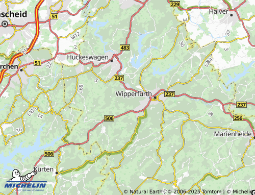MICHELIN Wüstemünte map - ViaMichelin