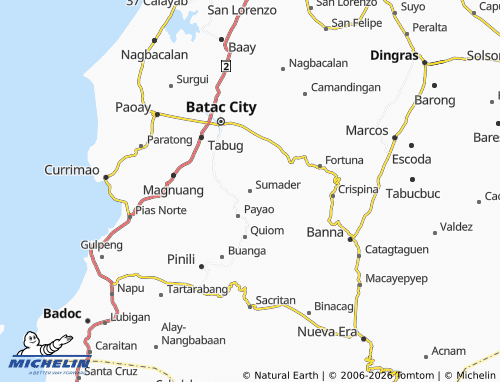 MICHELIN Sumader map - ViaMichelin