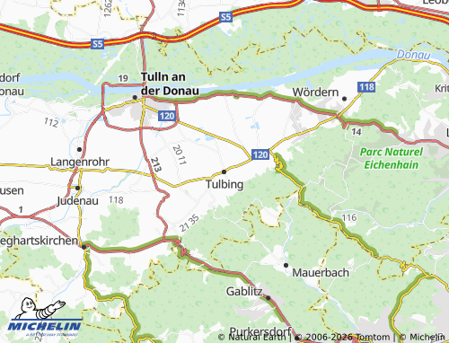 Mappa MICHELIN Tulbing - ViaMichelin