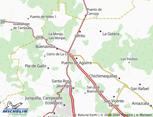 Mappa MICHELIN Puerto de Aguirre - ViaMichelin