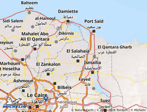 Mapa MICHELIN El Husseinia - ViaMichelin