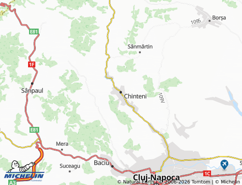 MICHELIN Chinteni map - ViaMichelin