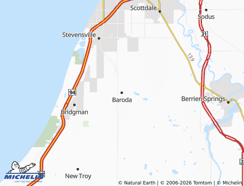 Mappa MICHELIN Baroda - ViaMichelin