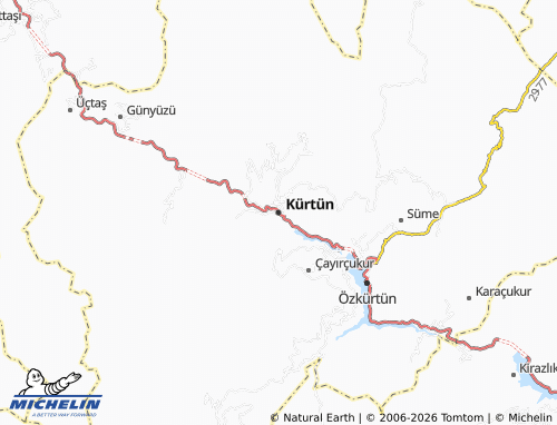 Mappa MICHELIN Kürtün - ViaMichelin