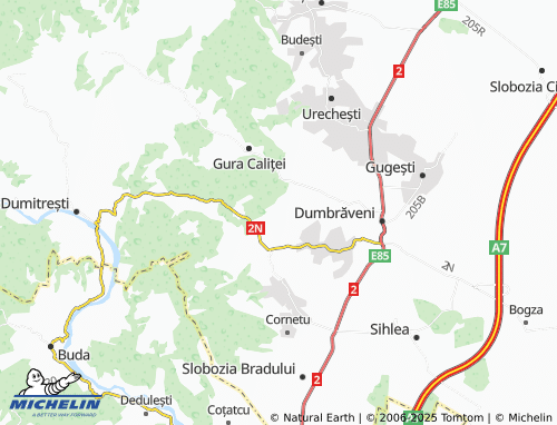 MICHELIN Bordești map - ViaMichelin