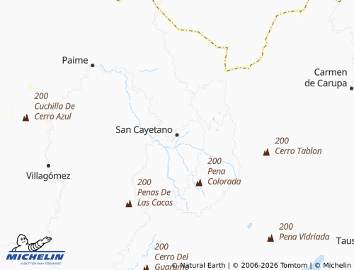 Carte MICHELIN San Cayetano - ViaMichelin