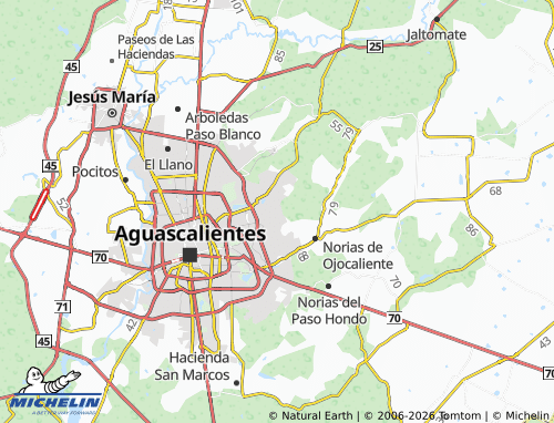 MICHELIN Los Laureles map - ViaMichelin
