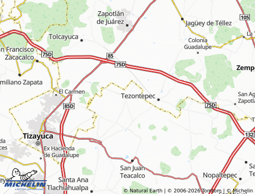 MICHELIN-Landkarte Ixtlahuaca de Cuauhtémoc - ViaMichelin