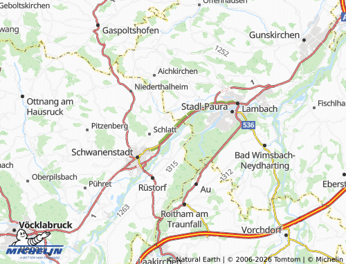 MICHELIN Oberharrern map - ViaMichelin