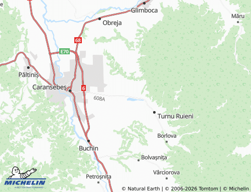 MICHELIN Zervești map - ViaMichelin