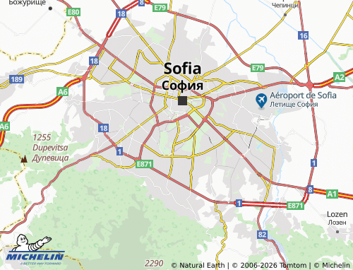 Mapa MICHELIN Rayon Lozenets - ViaMichelin