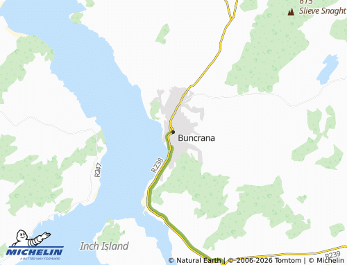 Mappa MICHELIN Buncrana - ViaMichelin