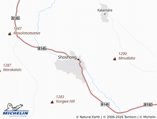 Mapa MICHELIN Shoshong - ViaMichelin