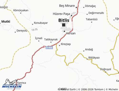 MICHELIN Kireçtaşı map - ViaMichelin