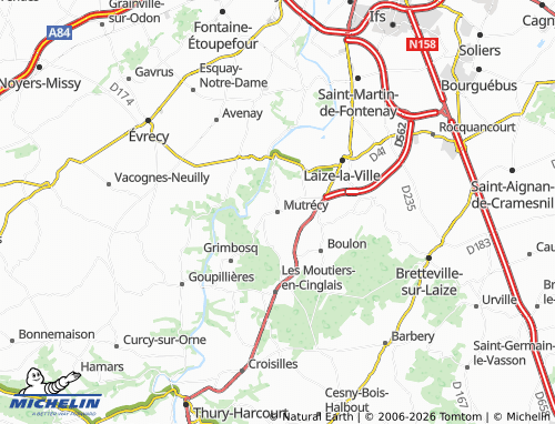 MICHELIN Mutrécy map - ViaMichelin