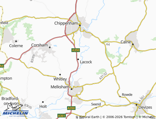 Carte MICHELIN Lacock - ViaMichelin